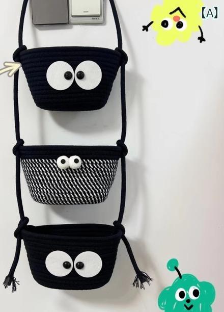 かわいい 収納 吊り下げ バッグ ドアに掛ける 雑貨 おしゃれ ポップ キャラクター タッセル ナチュラル..