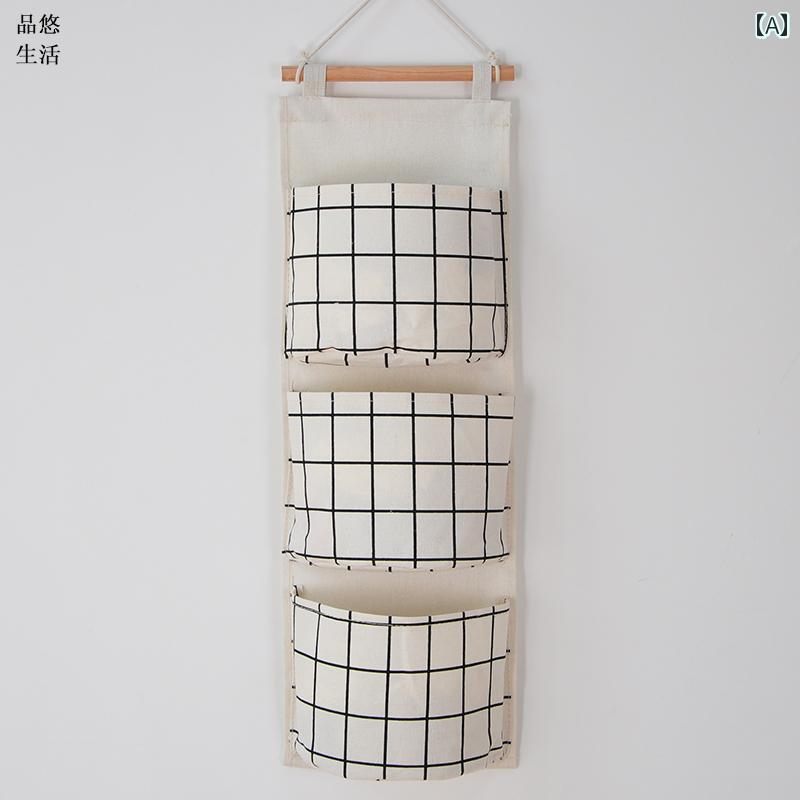 クローゼット 多層 壁掛け 収納 かわいい おしゃれ 動物 アニマル 柄 北欧 子供部屋 ウォールポケット 整理 数字 チェック柄