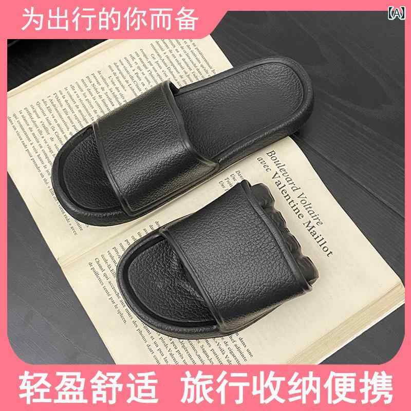 女性用 折りたたみ式 旅行用 スリッパ 携帯用 夏用 出張 入浴 滑り止め 家庭用 使い捨て EVA サンダル 男性用 ルームシューズ インテリア リビング