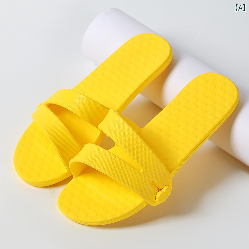 旅行用 ポータブル 折りたたみ スリッパ 出張用 女性用 浴室用 滑り止め ビーチ用 男性用 ルームシューズ インテリア リビング