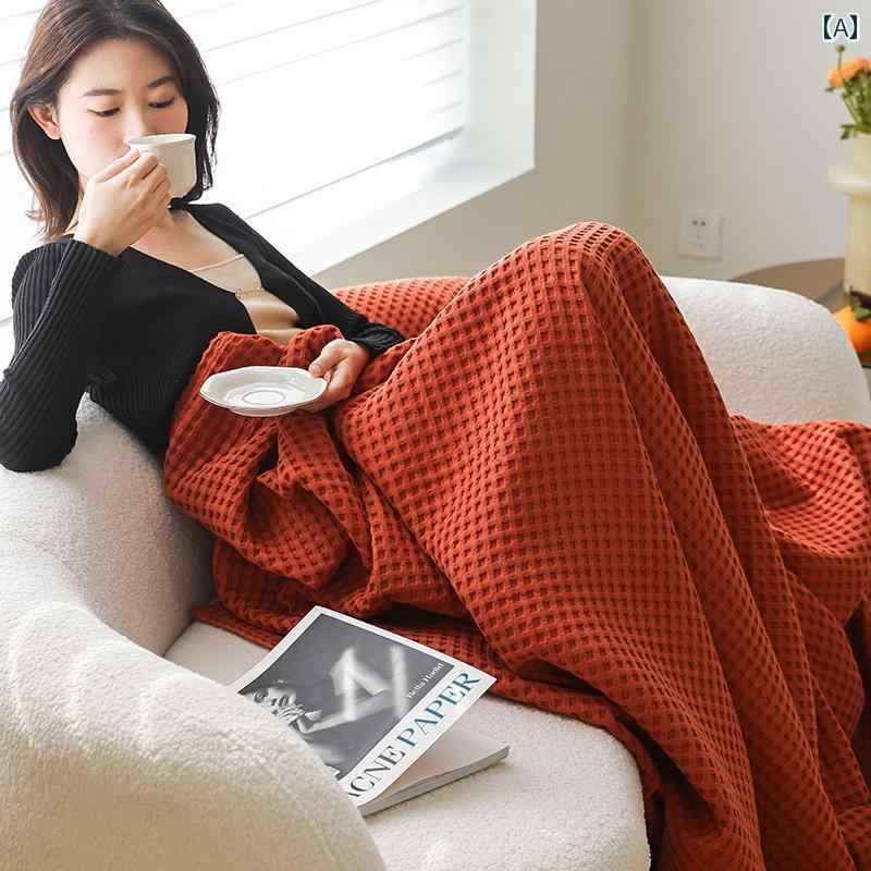 コットンタオル ブランケット 綿 夏用 エアコン キルト クール ソファー シングル ダブル お昼寝用 カバー シンプル インテリア