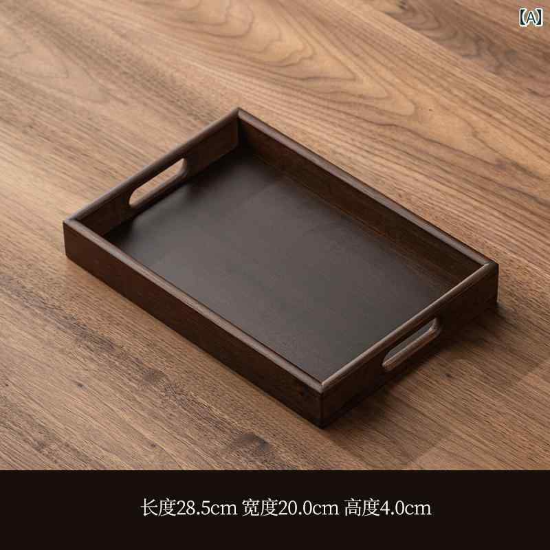 長方形 竹製 木製 トレイ 家庭用 ウォーターカップ アロマテラピー 商業用 ケーキ ティーセット ティー..