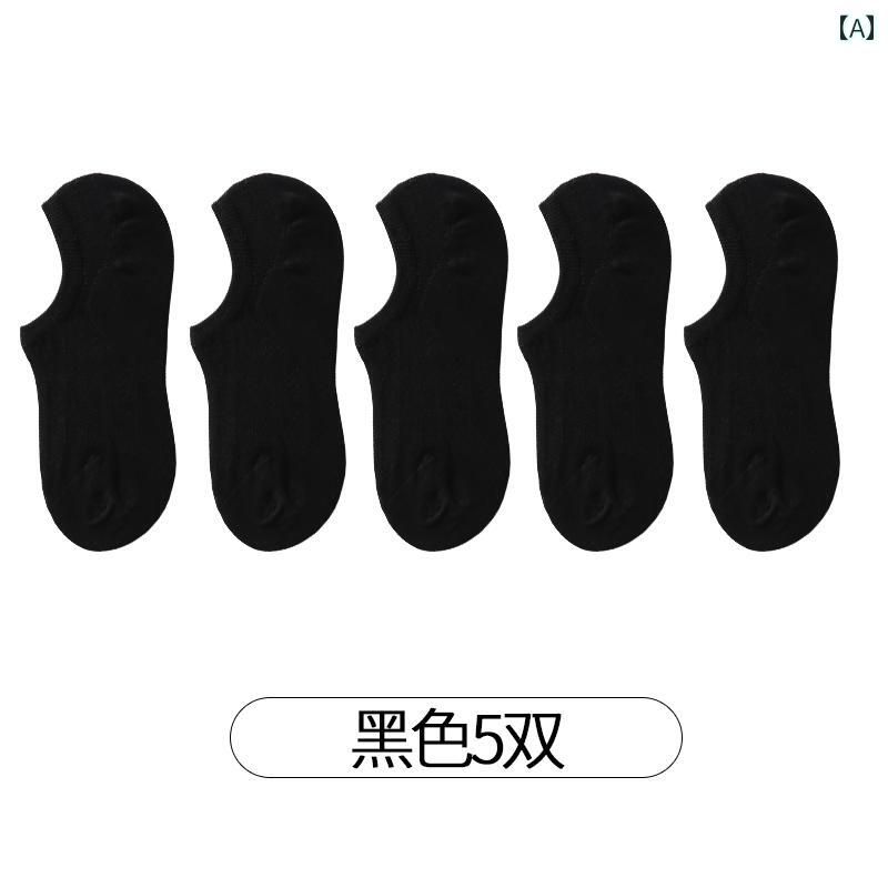 靴下 レディース ボート ソックス 夏 薄手 メッシュ コットン 通気性 ブラック 目立たない 滑り止め 吸汗性 脱げにくい ヒールサイズ：フリーサイズ（34～40インチ対応）メイン生地素材：綿対象性別：女性