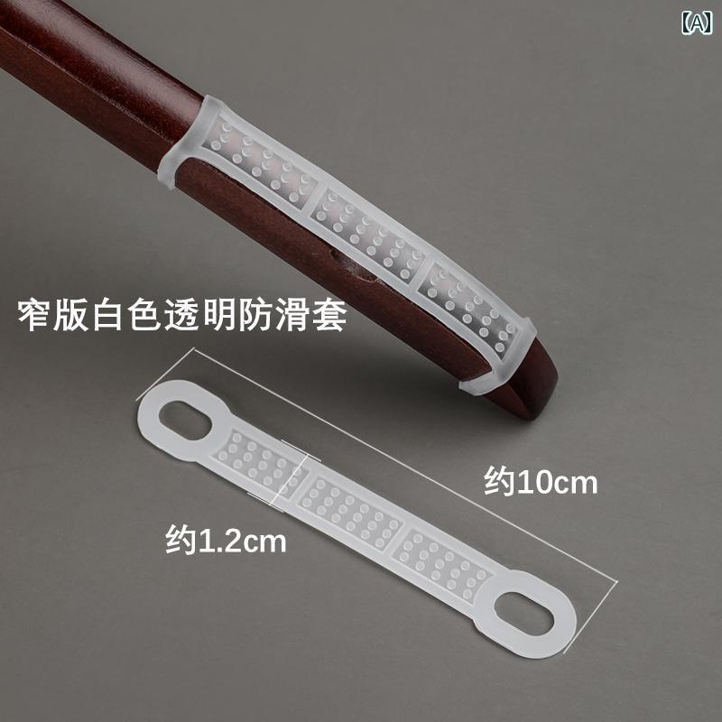 木製 ハンガー 滑り止め カバー 衣料品店 シリコン 透明 糸 リング 保護 プラスチック ステッカー ホー..