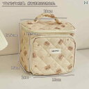 女の子 旅行大容量 化粧品 バッグ かわいい ニッチ スキン ケア 製品 ポータブル 仕切り 収納 シンプル ポーチ ホームインテリア(4)