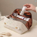 女性用 化粧 ポーチ 大容量 豪華 ポータブル 防水 ケース 旅行 スキン ケア 製品 トイレタリー バッグ 収納 コンパクト おしゃれ