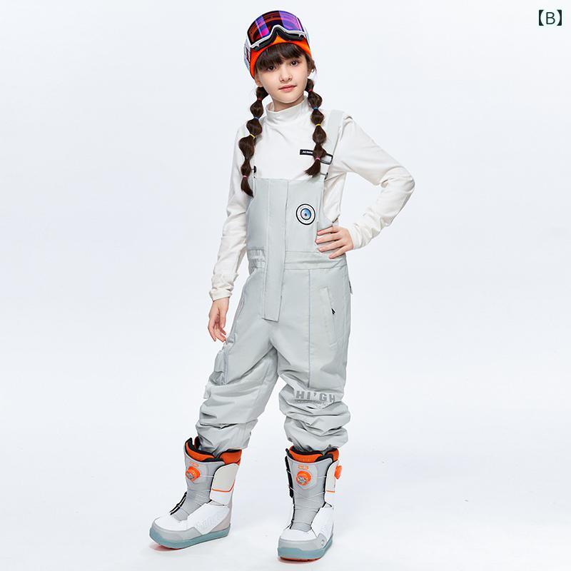 子供用 スキー パンツ 防水 スノーボード ビブ 男の子 女の子 スノーパンツ スーツ キッズ カジュアル おしゃれ アウトドア 外出用 かわいい 2