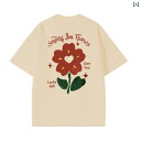 コットン 甘辛 夏 綿 ヘビー アメリカン レトロ ブラック 半袖 Tシャツ レディース ルーズ トップ カジュアル(4)