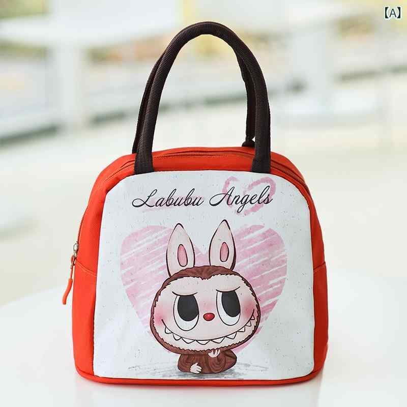 ハンドバッグ ランチ ボックス バッグ 断熱 ベルト オフィスワーカー 学生 かわいい 手持ち 小型 カジュアル キッチン スクール オフィス