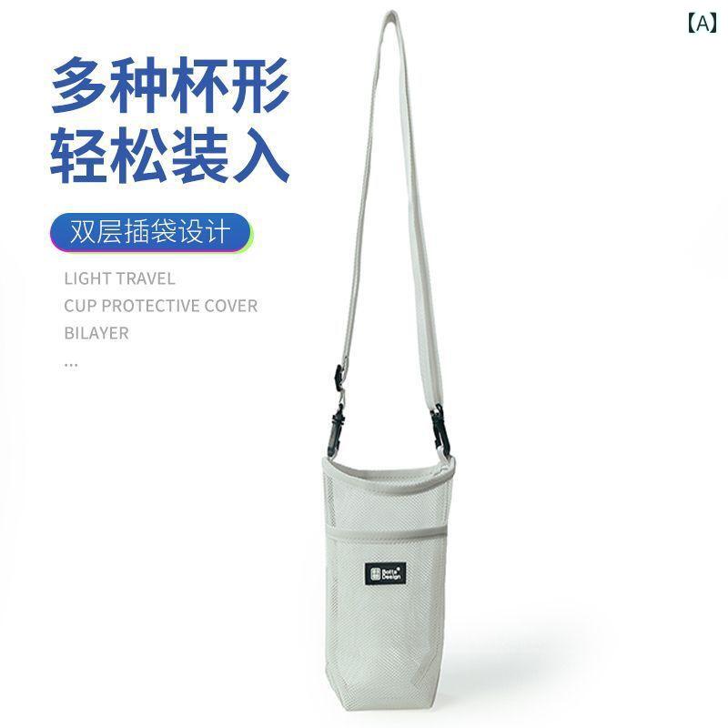 アウトドア 魔法瓶 カップ カバー ウォーターカップ 斜め 旅行 クロス ポータブル ミネラルウォーター ..