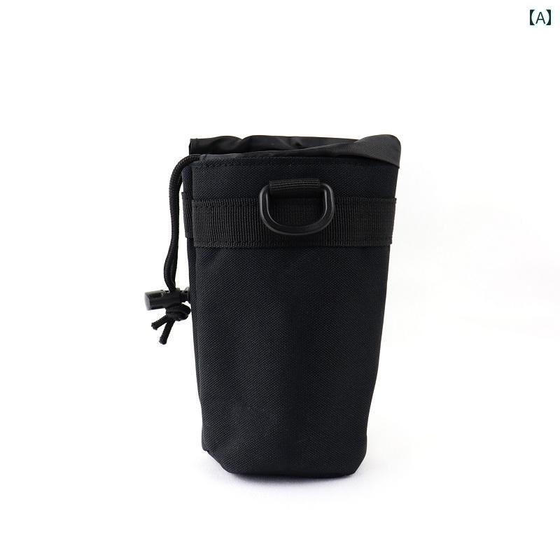 カップ カバー 保護 魔法瓶 ポータブル ウォーターカップ バッグ アウトドア 旅行用 ケトル タクティカル ウォーターボトル 防水