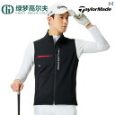 テーラーメイド TaylorMade ゴルフウェア 春秋 メンズ 防風 暖かい 保温 ゴルフ スポーツ ベスト ブラック ヘザーグレー ホワイト