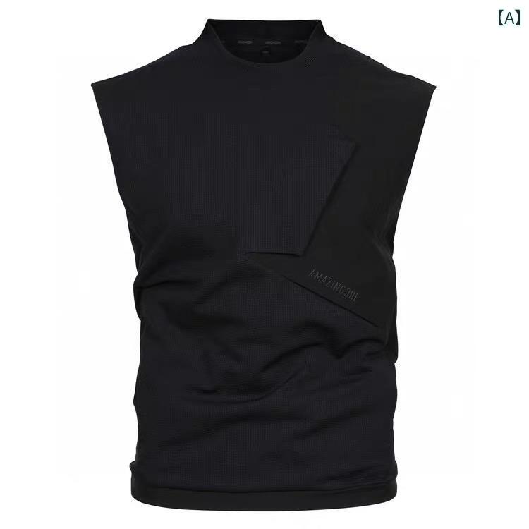 24 春夏コレクション ゴルフウェア メンズ スポーツ パンツ 通気性 高級 ノースリーブ ゴルフ ベスト ..