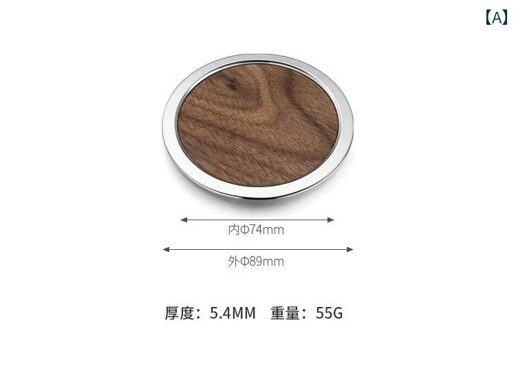 モダン ブラックウォールナット コースター ホルダー スタンドセット 3枚 6枚 おしゃれ 木目 ウッド お茶受け シンプル テーブル