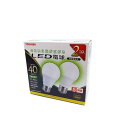 東芝(TOSHIBA) LED電球 40W相当 全方向 昼白色 E26口金 2P 密閉器具対応 LDA4N-G/40V1RP(2)