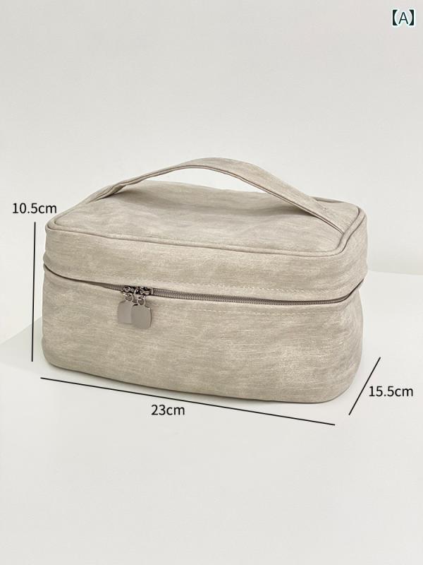 楽天LINEAR shop化粧品 バッグ 女性 ポータブル大容量 収納 袋 旅行 スキンケア トイレタリー シンプル おしゃれ メイクポーチ トラベル用品