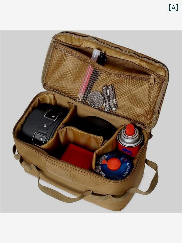 Pouch - アウトドア 野外登山 キャンプ 間仕切り ストーブ ガス タンク ピクニック 食器.調理器具. 収納 袋 雑貨 工具 ハンドバッグ