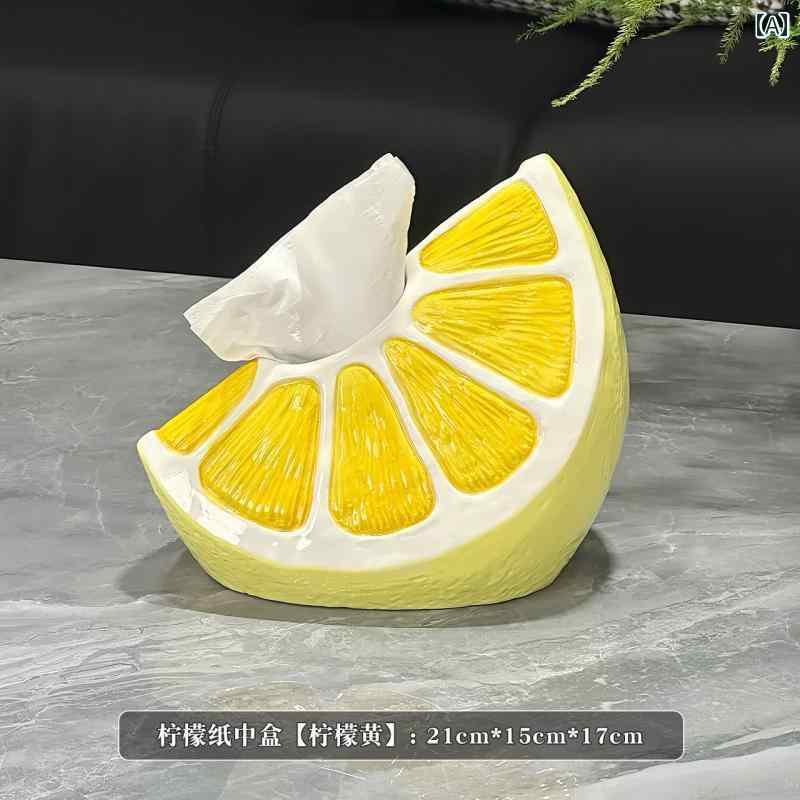 ティッシュ ボックス レモン セラミ