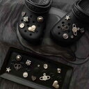 ロスト サターン 穴 靴 ユニバーサル アクセサリー 立体 花 クロックス バックル 取り外し可能 カジュアル かわいい フラワー おしゃれ