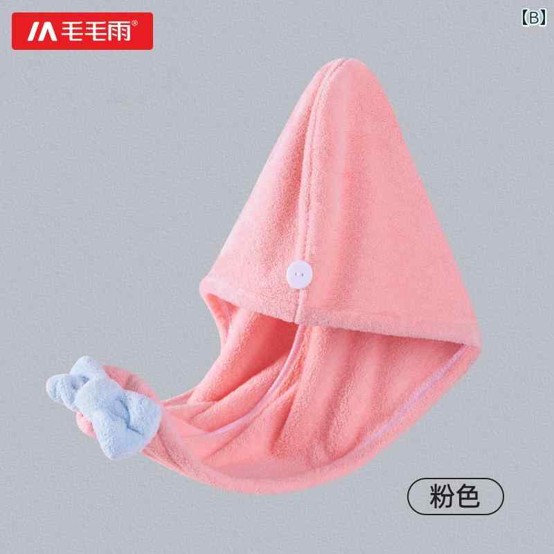 子供 ヘア ドライ キャップ 女の子 吸収性 速乾性 女性 ラップ ヘッド スカーフ ベ...