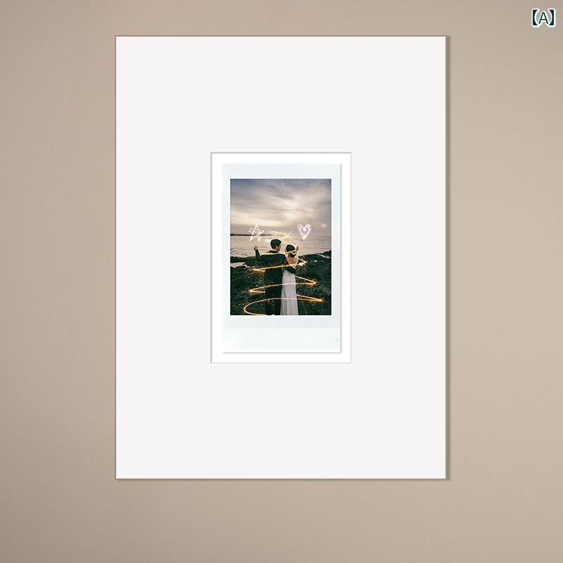 フォトフレーム 壁掛け ギフト カップル アート プリント 洗濯 写真 組み合わせ マウント プラス 4イン..