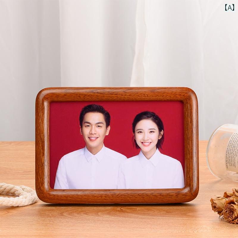 登録 写真 6インチ 結婚 証明書 丸い 角 フォトフレーム テーブル 吊り 壁 ウォッシュ インテリア リビング ダイニング おしゃれ