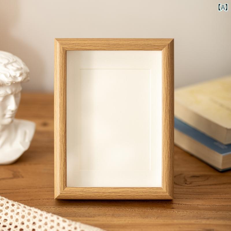 ソース ファクトリー 強化 ガラスフォトフレーム 木目調 フォトアルバム A4 テーブル 6インチ 写真 フ..