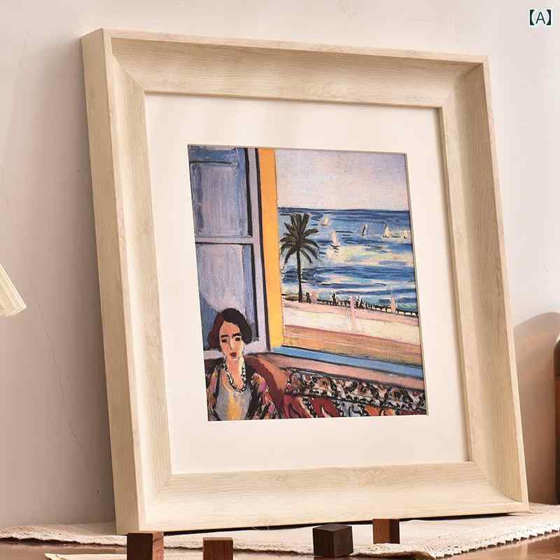 アメリカン スクエア 書道 絵画 フレーム 中国 クロス テッチ 壁掛け フォトフレーム セルフ マウント ..