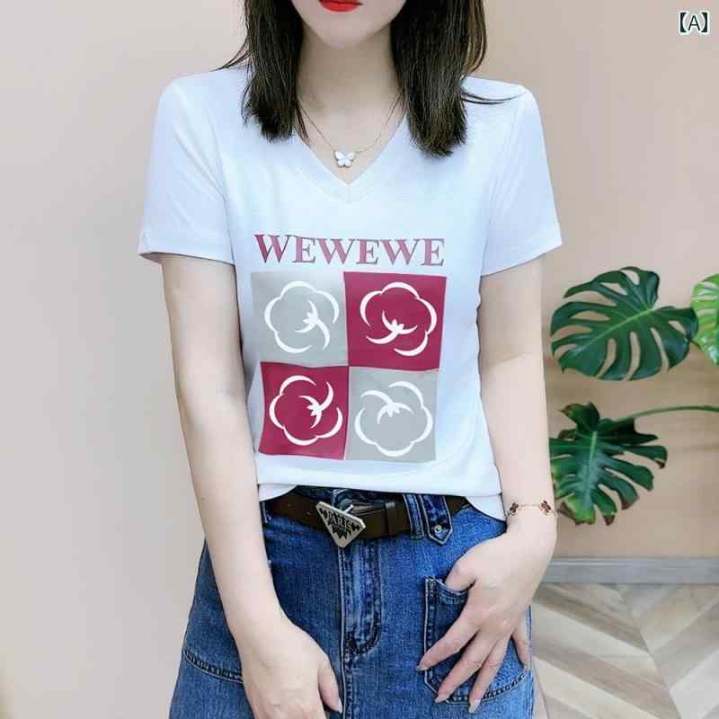 綿 半袖 Tシャツ 女性用 2025年 夏新 スタイル スタイリッシュ ホット レディース スリムフィット トップス プリント カジュアル