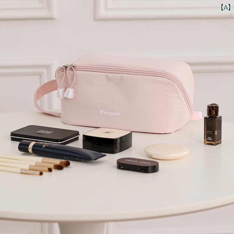 女性用 化粧 バッグ 2025年 豪華 シンプル 旅行用 収納 ポータブル 大容量 ウォッシュバッグ メイクポーチ おしゃれ トラベル用品