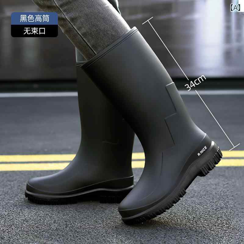 メンズ レインブーツ 滑り止め 防水 コットンウール カバー 付き 釣り用 ハイ カットウォーター ブーツ 暖かい 建設 現場 ウォーター シューズ ゴム 靴