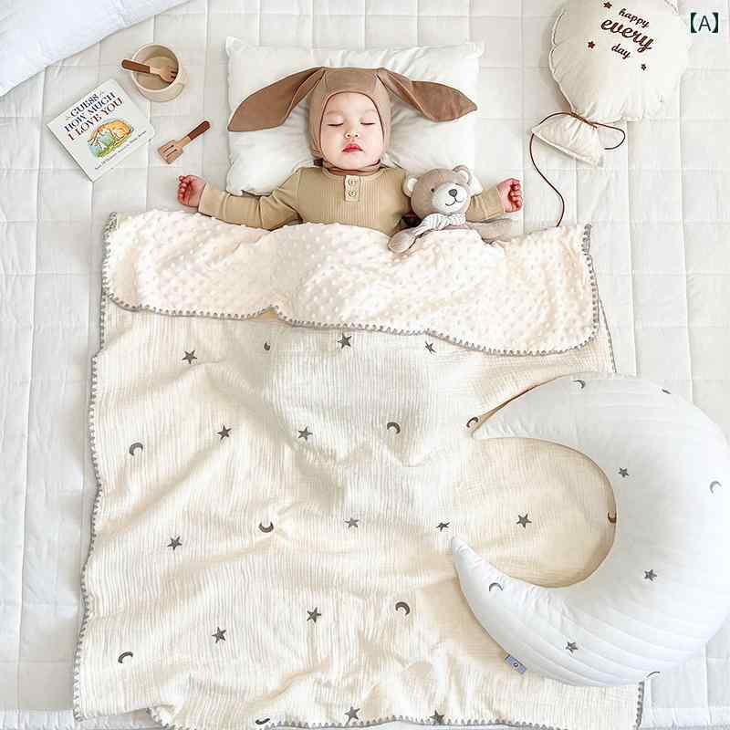 ブランケット ベビー カバー ベビーブランケット 新生児 ガーゼ キルト 子供 幼稚園 春秋 薄手 四季 かわいい カジュアル インテリア
