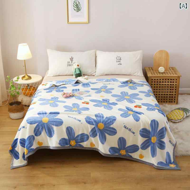 ライン ブランケット 綿 ベッド ウールブランケット キルト 薄手 夏用 カバー タオル カジュアル インテリア おしゃれ 寝室