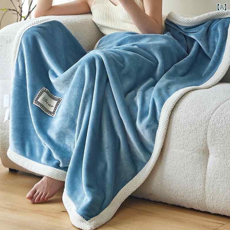 オフィス用 昼寝用 ブランケット キルトカバー コーラル フリース ランチ ブレイク用 小学生用 エアコン 夏用 カジュアル インテリア おしゃれ 寝室