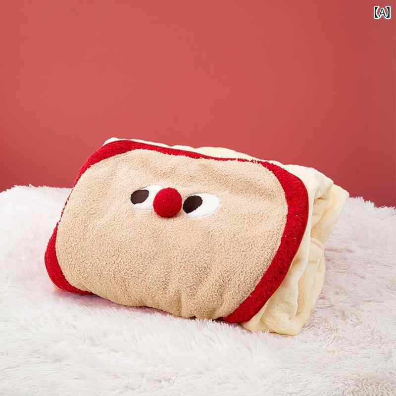 昼寝用 アップル 多目的 枕 カバー ブランケット 両面 フランネル エアコン キルト 2 in 1 二 重 目的 ..