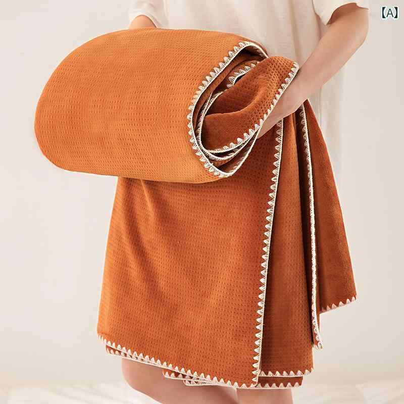 ワッフル ミルク フリースブランケット オフィス用 昼寝用 コーラル エアコン ソファ用小 タオル キルト カジュアル インテリア おしゃれ 寝室