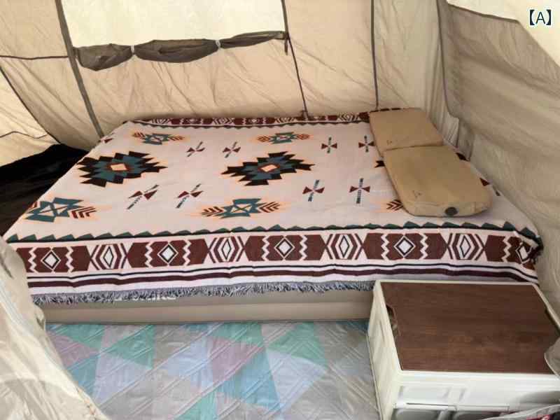 キャンプ ブランケット 屋外 昼寝 スロー ベッド ボヘミアン テント フロア マット 装飾 カーペット ソ..