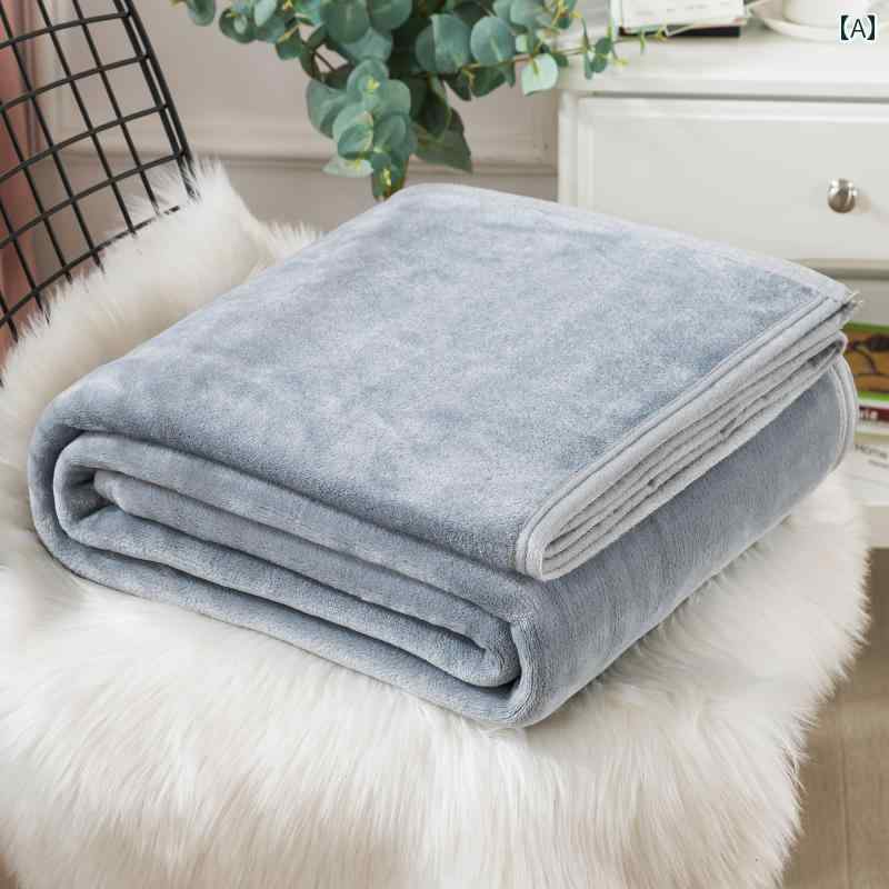ブランケット コーラル フリース 厚手 冬用 タオル キルト フランネル 暖かい ベッド シーツ オフィス 昼寝用 カジュアル インテリア おしゃれ 寝室