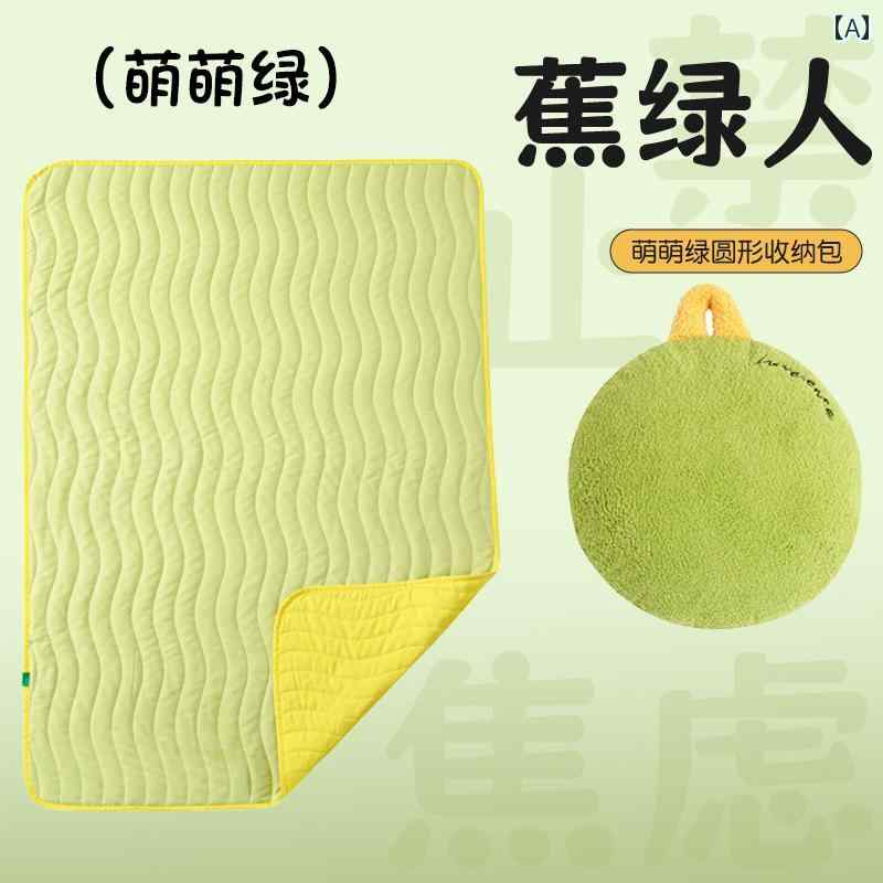 夏用 ブランケット 2 in 1 枕 オフィス用 昼寝用 小型 昼休み用 エアコン キルト ポータブル 収納 カジュアル インテリア おしゃれ 寝室