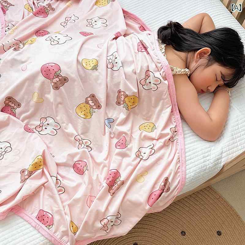 ベビー 涼しい クール 快適 ブランケット ベビーキルト 夏用 薄手 子供用 キルト エアコン 幼稚園 昼寝用 カジュアル インテリア おしゃれ 寝室