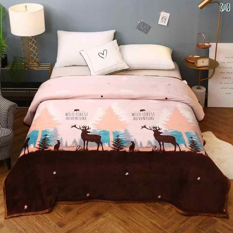 コーラル フリースブランケット 薄手 ブランケット フランネル 厚手 ナップ オフィス タオル 冬用 プラス フリース シーツ インテリア