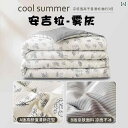 エアコン ブランケット ベッド 昼寝 ソファー カバー 2025年 夏用 クール キルト 2 in 1 シングル ランチ ブレイク
