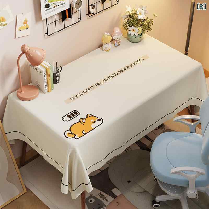 インスピレーション 与える コピーライティング デスク テーブル クロス 子供 学生 学習 保護 長方形 防水 耐 油 カバー インテリア 2