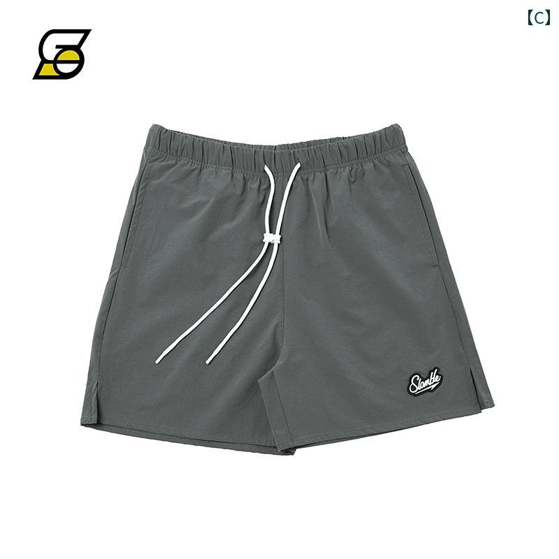 メンズショーツ 通気性 速乾 バスケットボール スポーツ ミドル パンツ ランニング...