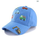 男の子用 ベビー 春 かわいい 車型 野球帽 ダックビル キャップ 小さめ 幼児用 サンハット カジュアル キッズ