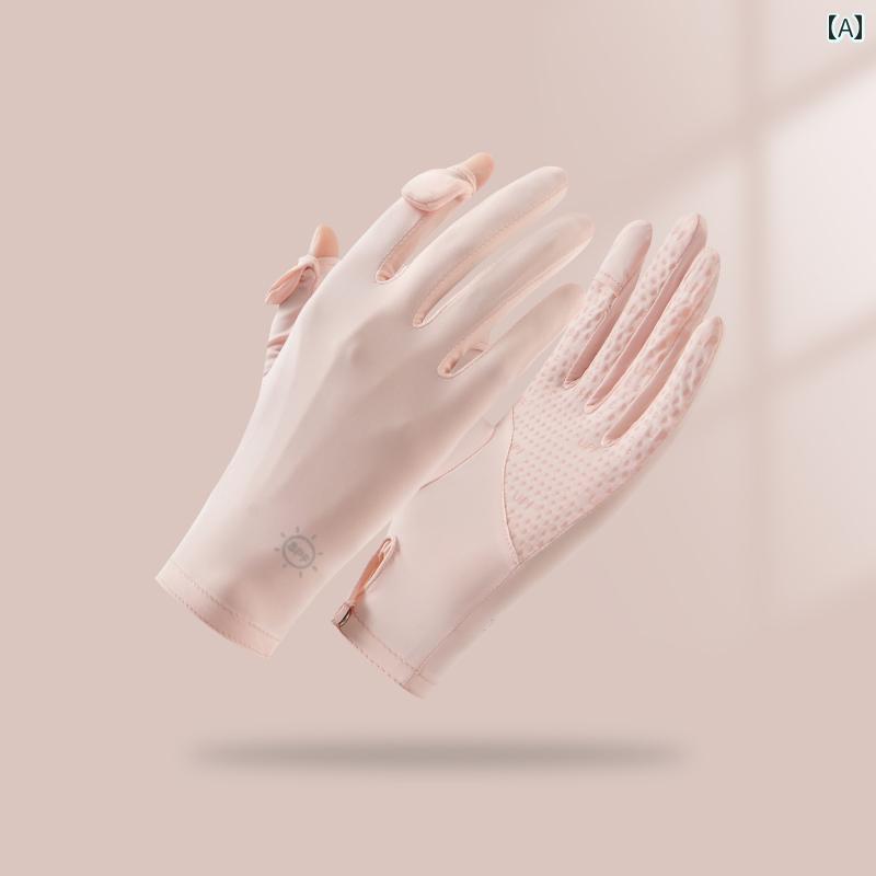 夏 女性用 日焼け防止 手袋 紫外線 対策 運転 涼しい クール 快適 ドライバー 屋外 走行 電気 自動車 乗車 薄手 短い カジュアル
