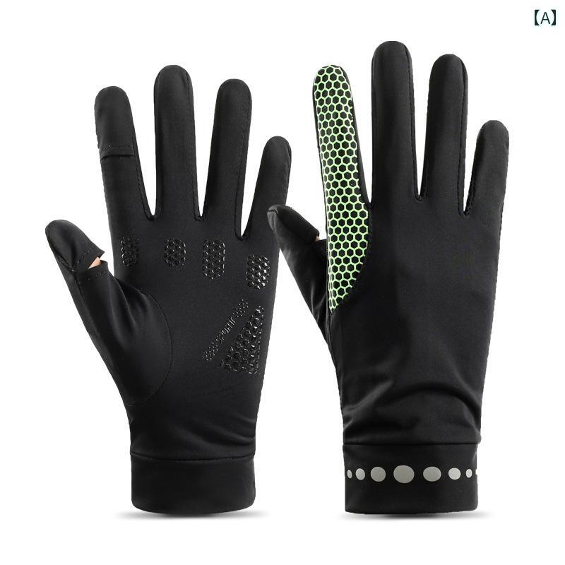 夏 男女兼用 紫外線 防止 手袋 ショート 薄手 涼しい クール 快適 運転用 滑り止め アウトドア スポーツ 通気性 カップル用サイズ: フリーサイズ素材感：ナイロン