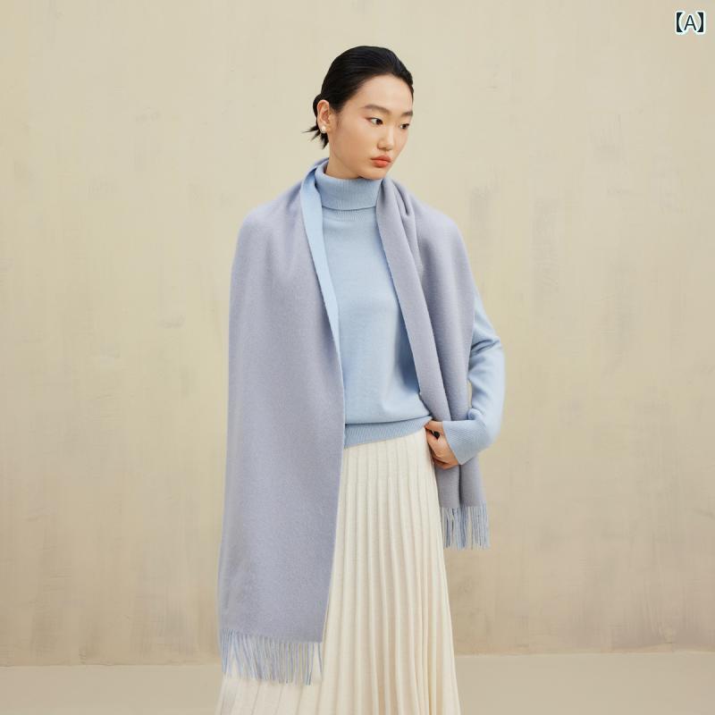 楽天LINEAR shop二重 マフラー 厚手 冬 スタイル ネック スカーフ レディース おしゃれ カジュアル コーディネート シンプル かわいい