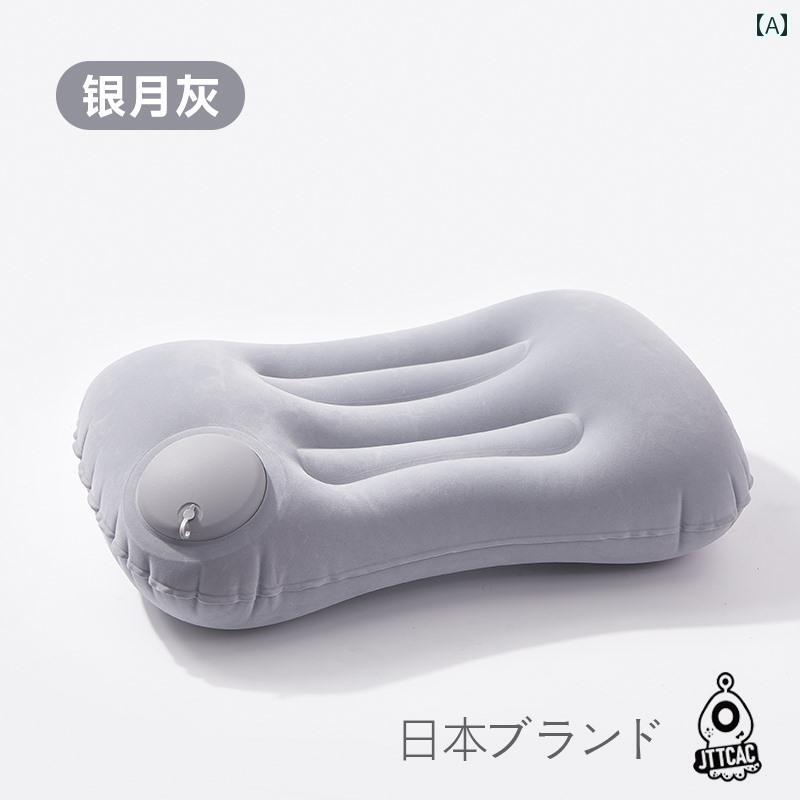日本製 JT インフレータブル 枕 旅行 ポータブル 腰 クッション 飛行機用 長距離用 アウトドア キャン..