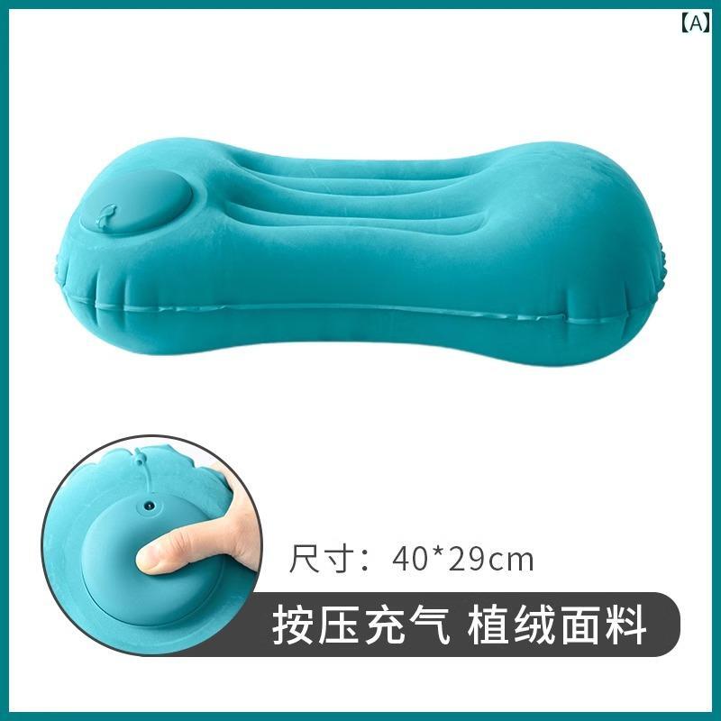 屋外用 インフレータブル 枕 折りたたみ式 プレス 旅行用 ポータブル 飛行機 高速 鉄道 車両用 腰 クッ..